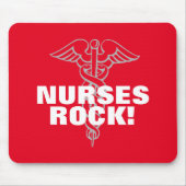 NURSES ROCK mousepad | cadeauidee voor kinderdagve Muismat (Voorkant)