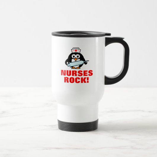 Nurses Rock penguin reismoug | Kgift verpleegweek Reisbeker (Rechts)