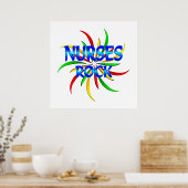 Nurses Rock Poster (Keuken)