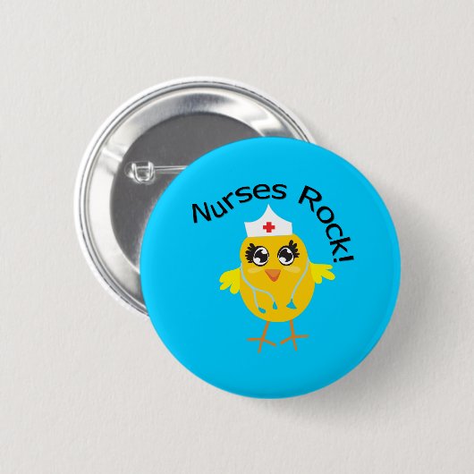 Nurses Rock Ronde Button 5,7 Cm (Voorkant /achterkant)