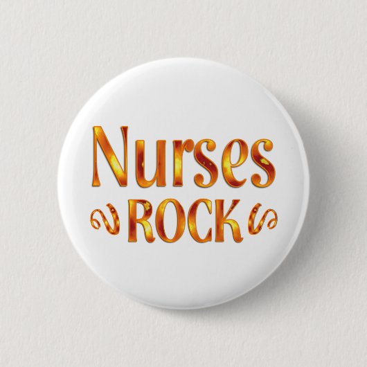 Nurses Rock Ronde Button 5,7 Cm (Voorkant)