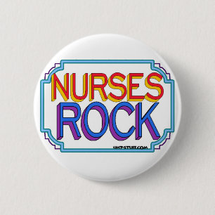 Nurses Rock Ronde Button 5,7 Cm