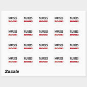 Nurses Rock Ronde Sticker (Vel)