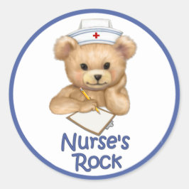 Nurse's Rock Ronde Sticker