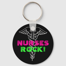 Nurses Rock Sleutelhanger | Neonkleuren