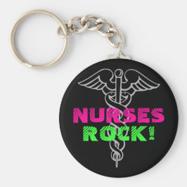 Nurses Rock Sleutelhanger | Neonkleuren