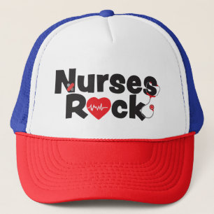 Nurses Rock Trucker Hat Trucker Pet