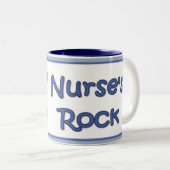 Nurse's Rock Tweekleurige Koffiemok (Voorkant rechts)