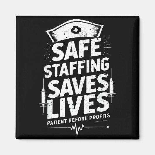 Nurses Strike Save Nursing Suprt Safe Staffing Sav Magneet (Voorkant)