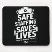 Nurses Strike Save Nursing Suprt Safe Staffing Sav Muismat (Voorkant)