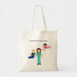 Nurses Surrounded by Angels Tote Bag