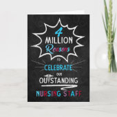 Nurses Week Chalkboard Theme for Staff Kaart (Voorkant)