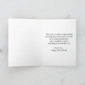 Nurses Week - Nurse Attributes-Green Bedankkaart (Binnen)