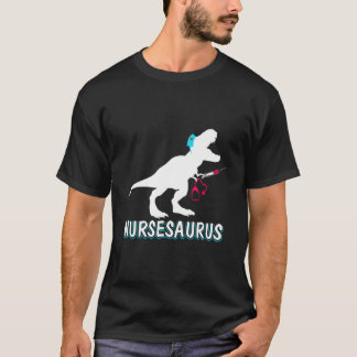 Nursesaurus Verpleegster-Een-Saurus Verpleegster V T-shirt