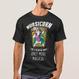 Nursicorn Dabbing Eenhoorn Grappige Verpleegkundig T-shirt