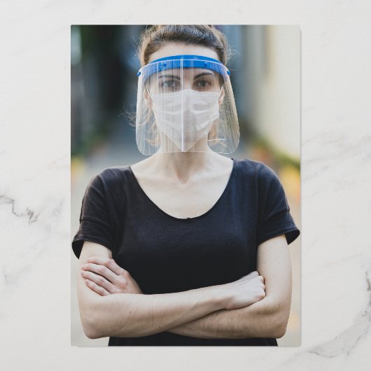 Nursing Afstuderen Gold Foil Uitnodiging (Achterkant)