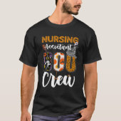 Nursing Assistant Boo Crew Ghost Fun CNA Halloween T-shirt (Voorkant)