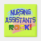 Nursing Assistants ROCK Magneet (Voorkant)