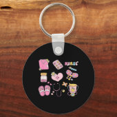 Nursing Beroep Doodles Co. Nurse Doodles Vrouwen Sleutelhanger (Voorkant)