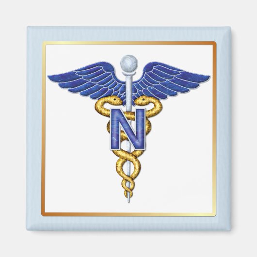 Nursing Caduceus Magneet (Voorkant)
