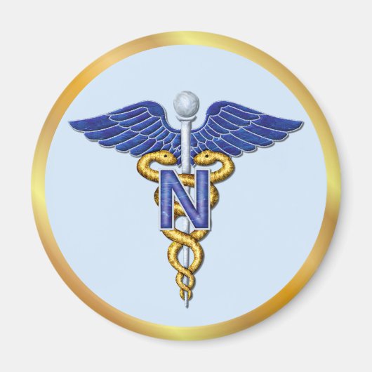 Nursing Caduceus Magneet (Voorkant)