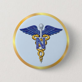 Nursing Caduceus Ronde Button 5,7 Cm