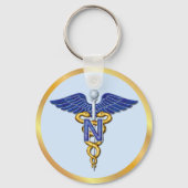 Nursing Caduceus Sleutelhanger (Voorkant)