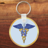 Nursing Caduceus Sleutelhanger (Voorkant)