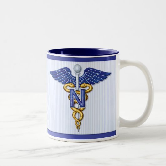 Nursing Caduceus Tweekleurige Koffiemok (Rechts)