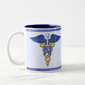 Nursing Caduceus Tweekleurige Koffiemok (Links)