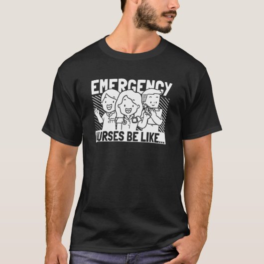 Nursing  Caretaker Hospital Emergency Nurse  1 T-shirt (Voorkant)