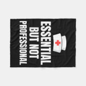 Nursing Degree - Essential But Not Professional Fleece Deken (Voorkant (Horizontaal))