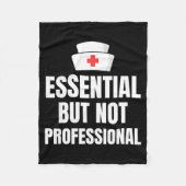 Nursing Degree - Essential But Not Professional  Fleece Deken (Voorkant)