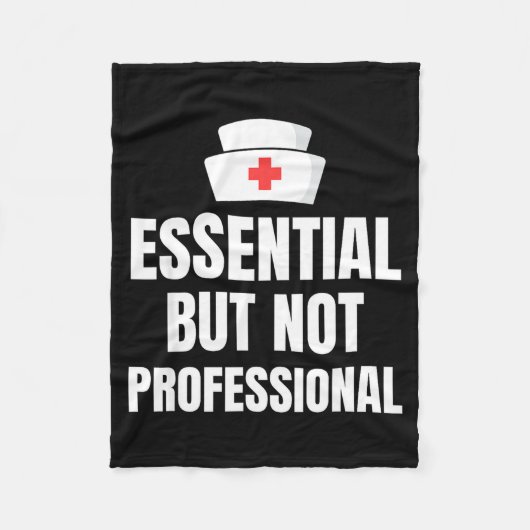 Nursing Degree - Essential But Not Professional Fleece Deken (Voorkant)