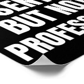 Nursing Degree - Essential But Not Professional Poster (Hoek)