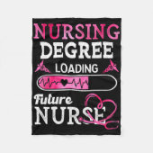 Nursing Degree Loading Future Nurse Beroep Fleece Deken (Voorkant)