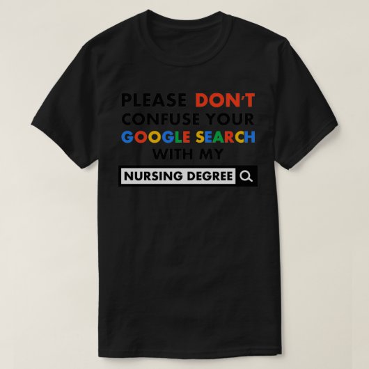 Nursing Degree T-shirt (Design voorkant)