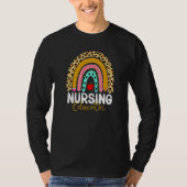 Nursing Educator Leopard Rainbow Healthcare Doctor T-shirt (Voorkant)