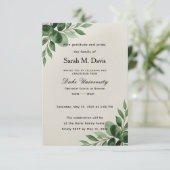 Nursing graduation invitation, custom graduation  (Staand voorkant)