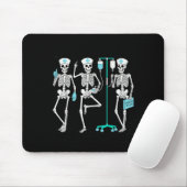 Nursing Halloween Skeleton Nurse Healthcare Soky N Muismat (Met muis)