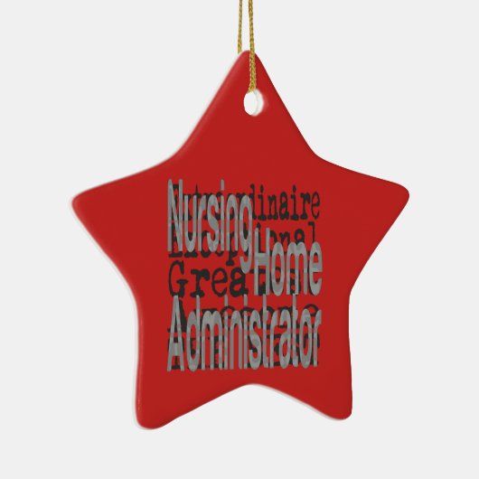 Nursing Home Administrator Keramisch Ornament (Rechts)