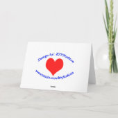 Nursing Is A Work of Heart Greeting Card Bedankkaart (Achterkant)