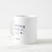 Nursing is a Work of Heart - Personalized Name Koffiemok (Voorkant links)