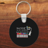 Nursing Is All Rainbows And Butterflies Nurse Funn Sleutelhanger (Voorkant)