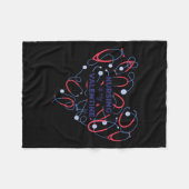 Nursing Is My Valentine Nurse Heart Valentines Day Fleece Deken (Voorkant (Horizontaal))