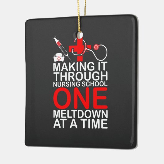 Nursing Life | Making It Through Nursing School Keramisch Ornament (Links)