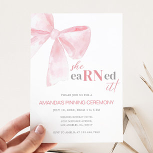 Nursing Medical RN Pinning Graduation Party Kaart