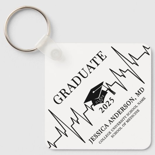 Nursing Medical School Afstuderen Sleutelhanger (Voorkant)