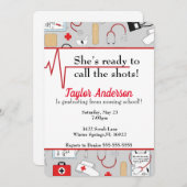 Nursing / Medical School Afstuderen Uitnodigen Kaart (Voorkant / Achterkant)