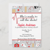 Nursing / Medical School Afstuderen Uitnodigen Kaart (Voorkant)